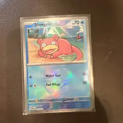 Pokemon TCG Slowpoke Masterball Reverse Holo Card 018/131 Prismatic Evolutions - Image 1