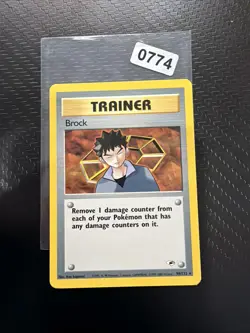 Pokemon Card Gym Heroes Brock 98/132 WOTC - Image 1