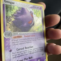 Pokemon Card EX Legend Maker Holo Gengar 5/92 HP Crease - Image 4