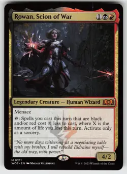 Rowan, Scion of War M Wilds of Eldraine 211 MTG - Image 1