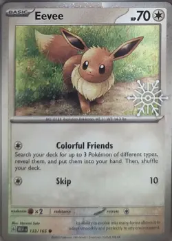 Pokemon Miscellaneous Cards & Products Eevee (Holiday Calendar) 133/165 Holo NM - Image 1