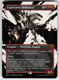 Capricious Hellraiser (Showcase) M Phyrexia: All Will Be One 310 MTG - Image 1