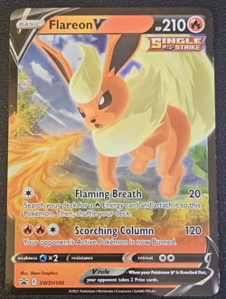 Flareon V SWSH149 SWSH: Sword & Shield Promo Cards Holo NM - Image 1