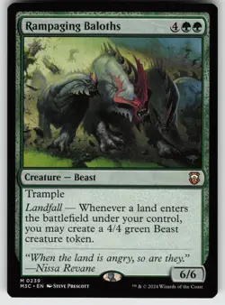 Rampaging Baloths M Commander: Modern Horizons 3 239 MTG - Image 1