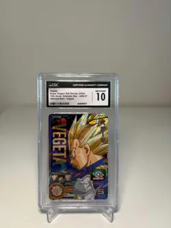 CGC GEM MINT 10 2024 Bandai Super Dragon Ball Heroes TCG Card ABS-27 Vegeta - Image 1