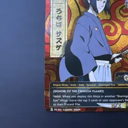 Sasuke Uchiha Holo Promo Card English Near Mint Samurai Rare - Image 4
