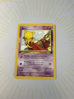 Pokemon Cards Abra 49/82 1st Edition Team Rocket WOTC Common LP ✨ - Image 2