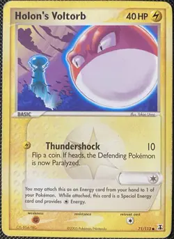 Holon's Voltorb 71/113 Delta Species Regular (See Photos) Pokemon Card - Image 1