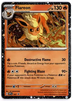 Flareon - (Cosmos Holo) Holo Promo SV: Scarlet & Violet Promo Cards 167 LP - Image 1