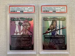 Vanille & Fang Borderless Foil Sequential Certs MTG Final Fantasy PSA 10 - Image 1