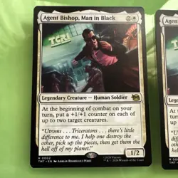 Agent Bishop, Man In Black - Mtg: (TMT) - R 0002 (x2) - Image 2