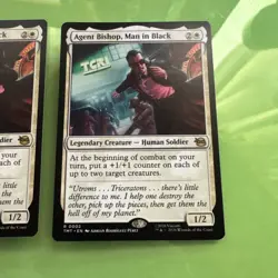 Agent Bishop, Man In Black - Mtg: (TMT) - R 0002 (x2) - Image 3
