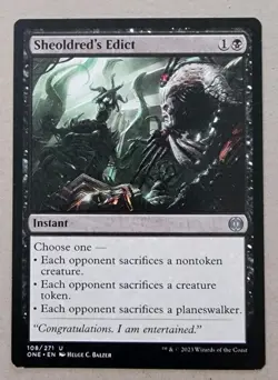 Sheoldred's Edict Phyrexia: All Will Be One Regular - Image 1