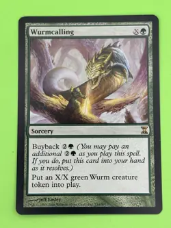 MTG Wurmcalling NM Time Spiral rare - Image 1