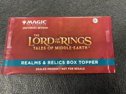 MTG Magic Lord of The Rings Realms & Relics Box Topper 2023 FREE SHIPPING - Image 1