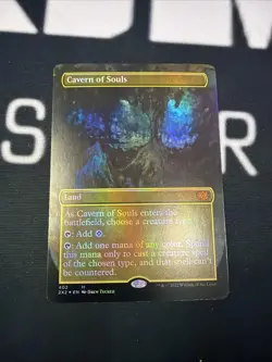 1x Cavern of Souls ~~ Borderless - Foil NM-Mint, English Double Masters 2022 MTG - Image 1