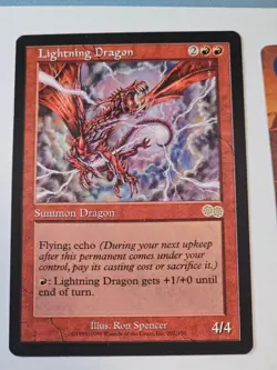 MTG - Lightning Dragon - Urza's Saga - Image 1