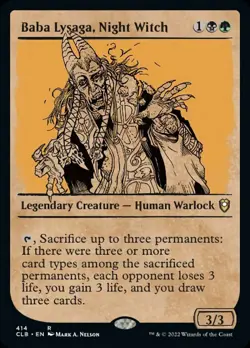 Baba Lysaga, Night Witch (Showcase) [Commander Legends: Battle for Baldur's - Image 1