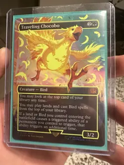 Traveling Chocobo (Borderless) (Neon Ink Yellow) Final Fantasy Foil #M551a - Image 5