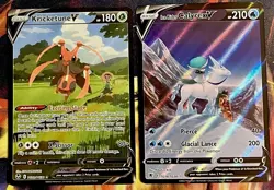 Pokemon TCG Kricketune V TG12/TG30 Ice Rider Calyrex V TG14/TG30 Silver Tempest - Image 1