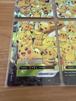 Pokemon Pikachu V-Union Complete Set SWSH139 140 141 142 Near Mint NM - Image 4