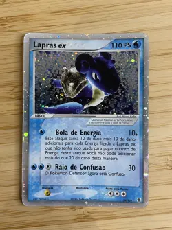 Pokemon CCG- Lapras EX 99/109 -Ruby & Sapphire-Ultra Rare Holo-LP/NM- Portuguese - Image 1
