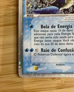 Pokemon CCG- Lapras EX 99/109 -Ruby & Sapphire-Ultra Rare Holo-LP/NM- Portuguese - Image 4