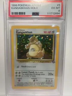 1999 Pokemon Jungle #5 Kangaskhan-Holo PSA 6 EX-MT 5/64 - Image 1