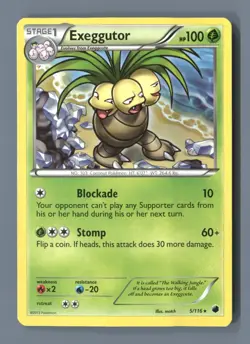 Exeggutor 5/116 Rare Plasma Freeze Pokemon Near Mint - Image 1
