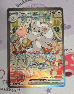 Cinccino ex Special Illustration Rare 119/086 Pokemon Chaos Rising English - Image 1