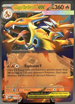 Mega Charizard Y ex 030 Mega Evolution Promo Holo Pokemon TCG NM - Image 1