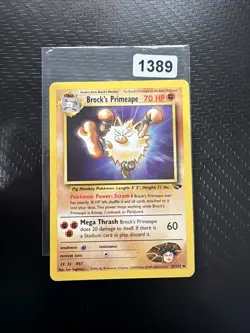Pokemon Karte Brock´s Primeape 35/132 Gym Challenge Englisch - Image 1