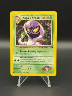 Koga's Arbok 25/132 Rare Gym Challenge Pokemon Unlimited Moderately Played - Image 1