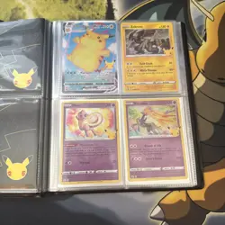 Pokemon Celebrations 25th Anniversary Set 1-24 With Dragapult Binder - Image 4