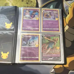 Pokemon Celebrations 25th Anniversary Set 1-24 With Dragapult Binder - Image 5