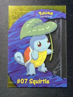 Squirtle #07 PC4 Clear TOPPS 1999 TV Animation Blue Logo acryllic Pokemon - Image 1