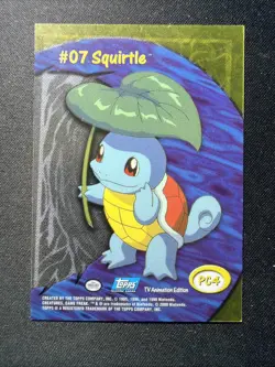 Squirtle #07 PC4 Clear TOPPS 1999 TV Animation Blue Logo acryllic Pokemon - Image 2