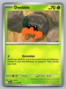 Pokemon TCG SV10: Destined Rivals Dwebble 011/182 - Image 1