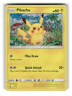 Pikachu 004/012 Holo Promo McDonald's Promos 2018 Pokemon Holo Moderately Played - Image 1