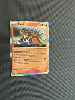 CRIMP ERROR Entei 030/197 SV03: Obsidian Flames Holo Pokemon - Image 3