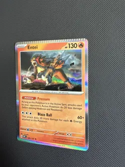 CRIMP ERROR Entei 030/197 SV03: Obsidian Flames Holo Pokemon - Image 4