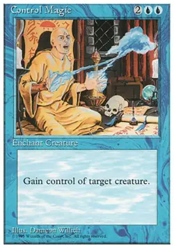 Control Magic - Light Play MTG 4th Edition - Image 1