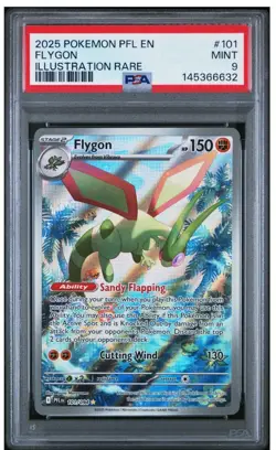 2025 Pokemon Phantasmal Flames Flygon Illustration Rare #101/094 PSA 9 - Image 1