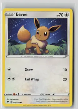 Eevee 130/185 Common Vivid Voltage Pokemon NM - Image 1