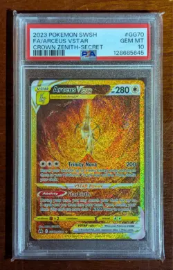 PSA 10 Arceus Vstar (Secret) #GG70 | Pokemon Sword & Shield: Crown Zenith | - Image 1
