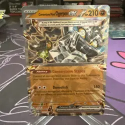 Cornerstone Mask Ogerpon ex Pokemon Prismatic Evolutions 058/131 Double Rare NM - Image 1