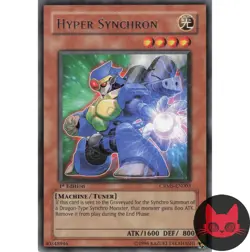 Yugioh Hyper Synchron CRMS-EN003 Rare 1st Edition NM - Image 1