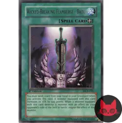 Yugioh Wicked-Breaking Flamberge - Baou DCR-035 Rare 1st Edition NM - Image 1