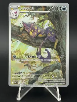 Liepard 137/086 White Flare Illustration Rare Holo Full Art SV Pokemon Card - Image 1