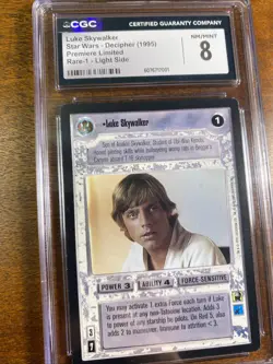 Star Wars CCG Swccg Graded Card Lot Luke Qui-Gon Mace windu Look - Image 2
